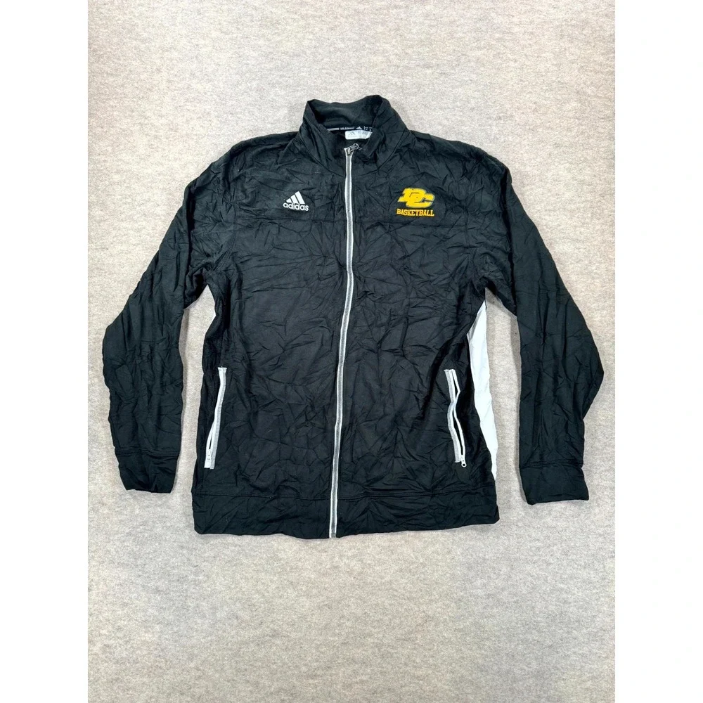 Adidas Climalite NCAA Michigan Wolverines Basketball Jacket Mens XL Black Sports